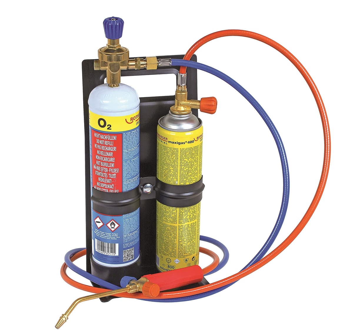 Roxy Kit Eco შედუღების მოწყობილობა გაზისადა ჟანგბადის კონტეინერ