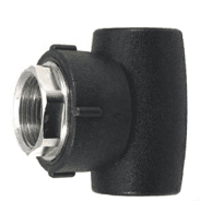 შესადუღებელი სამკაპი მეტალის შიდა ხრახნით