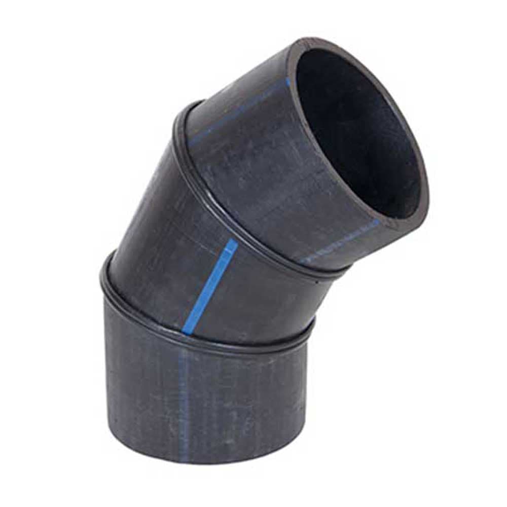 პოლიეთილენის  მუხლი Ø 75- 45◦ PN 10 _ დან Ø 315- 45◦ PN 10  _ მდე