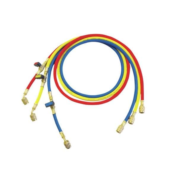 მრავალმხრივი შლანგი   1,5m R22-R134A-R407C-R404A 1/4“Pls სამაცივრო და კონდიცირების სისტემებისთვის