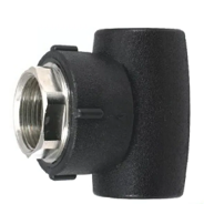 შესადუღებელი სამკაპი მეტალის შიდა ხრახნით